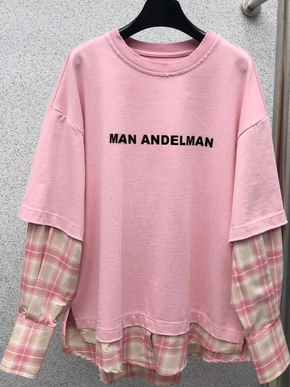 Винтажная женская футболка свободного кроя с буквенным принтом, длинным рукавом, из струящейся ткани, с круглым вырезом, стандартной длины
Винтажная женская футболка свободного кроя с буквенным принтом, длинным рукавом, из струящейся ткани, с круглым вырезом, стандартной длины