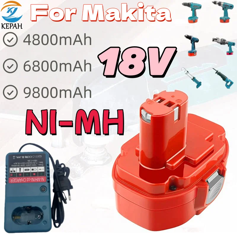 Сменный аккумулятор Ni-Mh 9800 мАч для Makita 18В, совместимый с моделями 1835, 1834, 1823, 1822, PA18, 192827-3, 192826-5, 6391D, 6343D, 4334D, 6347DWD
Сменный аккумулятор Ni-Mh 9800 мАч для Makita 18В, совместимый с моделями 1835, 1834, 1823, 1822, PA18, 192827-3, 192826-5, 6391D, 6343D, 4334D, 6347DWD