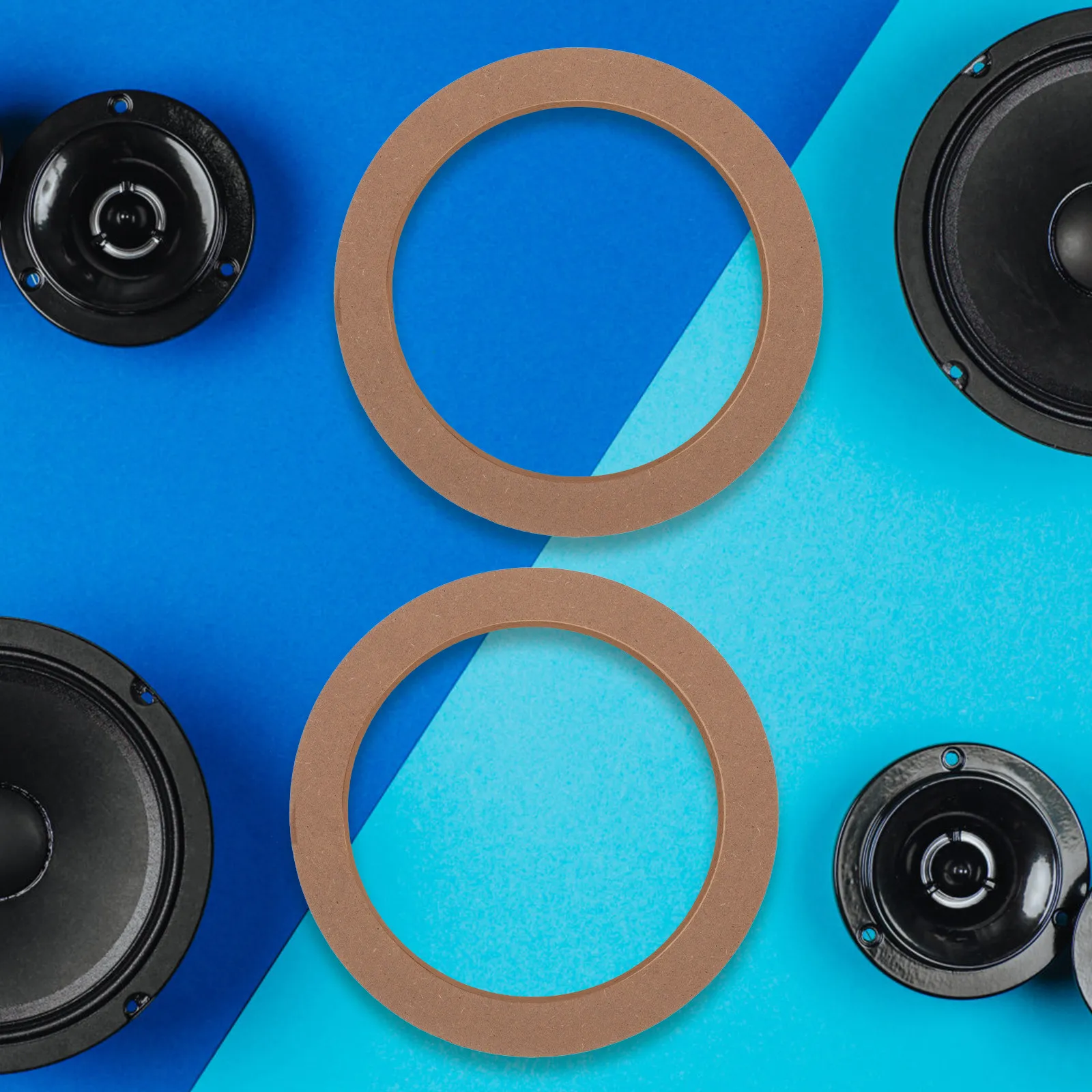 2Pairs Car Speaker Spacer Rings 6.5 Inch Mdf Speaker Pad for Car Door Audio Upgrade Easy Installation Replacement DIY Vehicle
2Pairs Car Speaker Spacer Rings 6.5 Inch Mdf Speaker Pad for Car Door Audio Upgrade Easy Installation Replacement DIY Vehicle