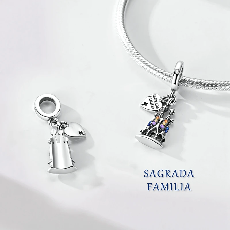 New 925 Sterling Silver Vintage Building Charms Bead Zircon Dangle Fit 3mm Classic Bracelet DIY Women Birthday Party Jewelry
New 925 Sterling Silver Vintage Building Charms Bead Zircon Dangle Fit 3mm Classic Bracelet DIY Women Birthday Party Jewelry