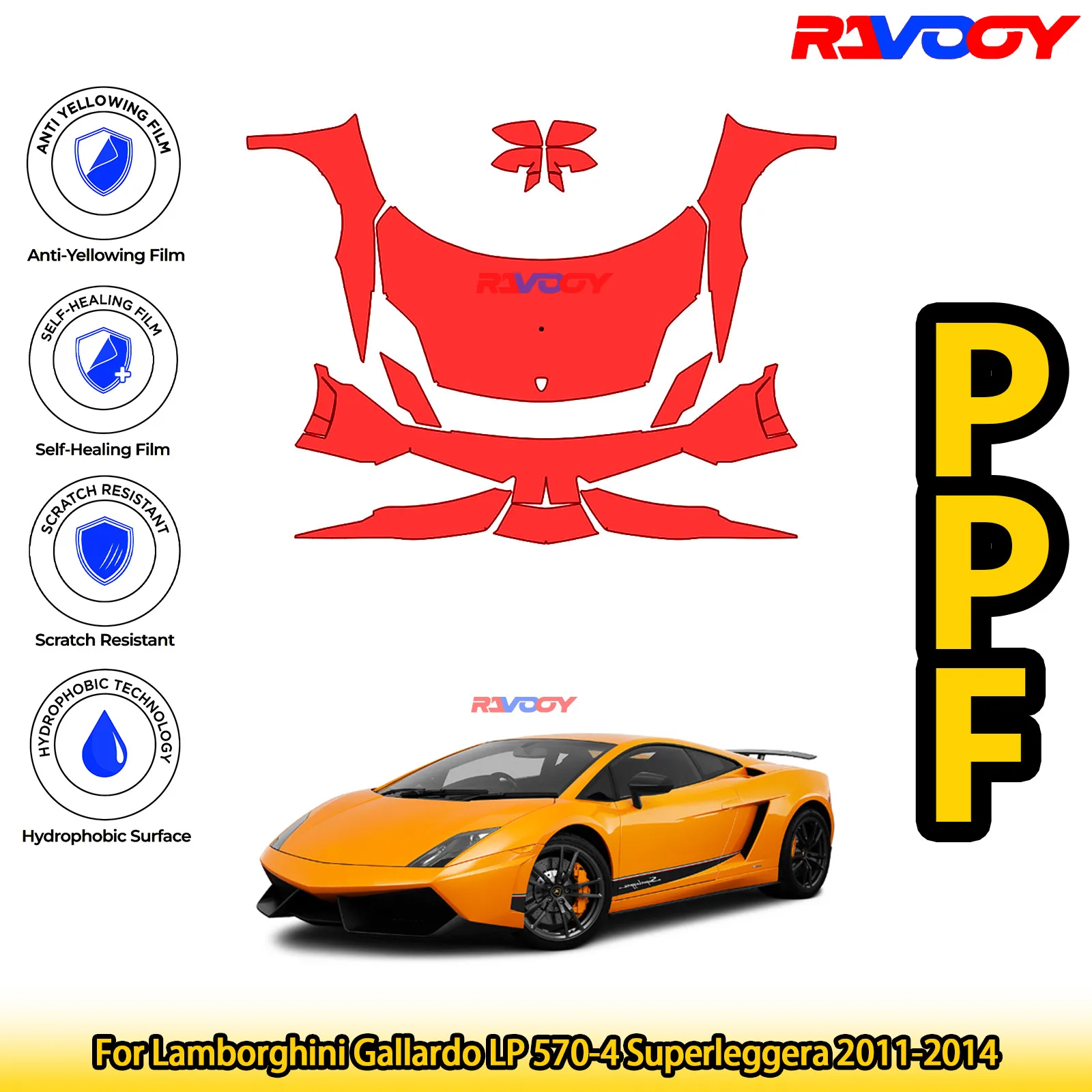 Для Lamborghini Gallardo LP 570-4 Superleggera 2011-2014 глянцевая матовая черная предварительно вырезанная передняя PPF комплект защитная пленка для краски
Для Lamborghini Gallardo LP 570-4 Superleggera 2011-2014 глянцевая матовая черная предварительно вырезанная передняя PPF комплект защитная пленка для краски
