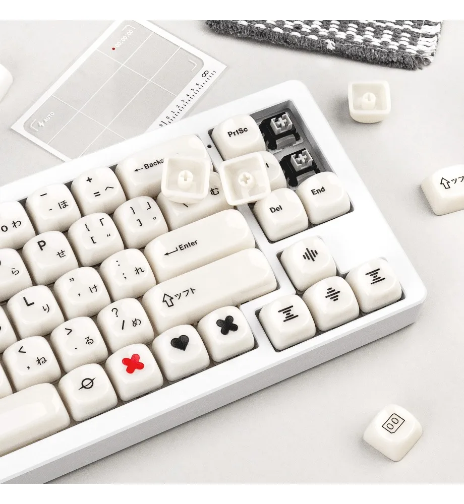 Keycaps Personalized Glossy Minimalist White Japanese Semi-transparent Customized Mechanical Keyboard
Keycaps Personalized Glossy Minimalist White Japanese Semi-transparent Customized Mechanical Keyboard