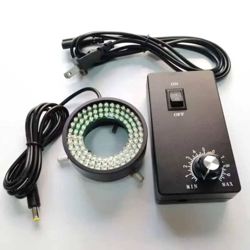 35-50mm Diamter 96 LED Ring Light UV Purple Blue Green Yellow Red IR 850nm 940nm Lamp Source 90V-260V for Video Microscope
35-50mm Diamter 96 LED Ring Light UV Purple Blue Green Yellow Red IR 850nm 940nm Lamp Source 90V-260V for Video Microscope