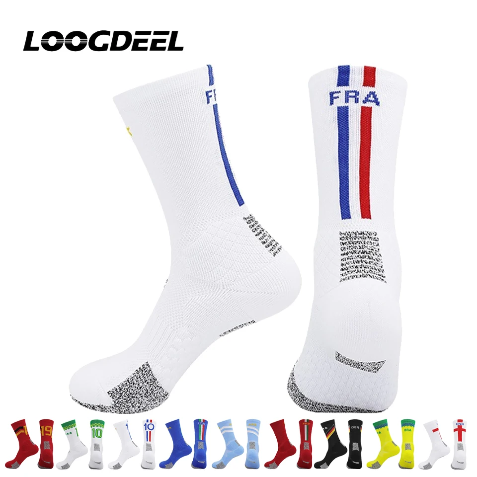LOOGDEEL Professional Match Team Training Socks Number Soccer Socks Non-slip Sweat-absorbing Star Crew Socks for Men Women
LOOGDEEL Professional Match Team Training Socks Number Soccer Socks Non-slip Sweat-absorbing Star Crew Socks for Men Women