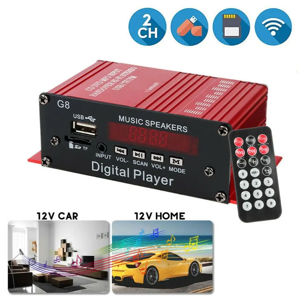 Bluetooth Stereo Audio 2 Channel Amplifier Receiver Stereo Integrated Amp
Bluetooth Stereo Audio 2 Channel Amplifier Receiver Stereo Integrated Amp