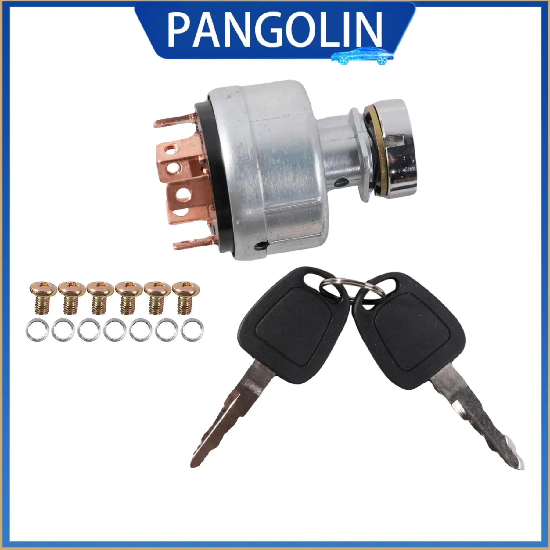 Переключатель зажигания стартера PANGOLIN с 2 ключами 2549 1152 549 00110A подходит для моделей экскаваторов Daewoo Doosan S55 DH55-5 DH60-7 
Переключатель зажигания стартера PANGOLIN с 2 ключами 2549 1152 549 00110A подходит для моделей экскаваторов Daewoo Doosan S55 DH55-5 DH60-7