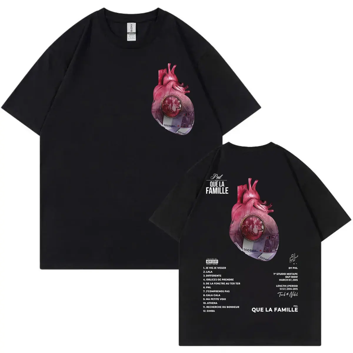 French Rap Duo PNL Album T Shirt Fashion Hip Hop Oversized Short Sleeve T-shirt Men Women Clothing High Quality Cotton T-shirts
French Rap Duo PNL Album T Shirt Fashion Hip Hop Oversized Short Sleeve T-shirt Men Women Clothing High Quality Cotton T-shirts