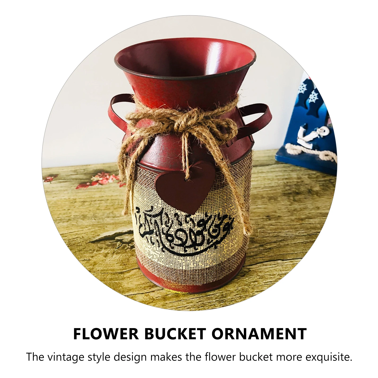 Rustic Can Retro Tin Bucket Decorations Metal Planter Mini Flower Vase Jug French
Rustic Can Retro Tin Bucket Decorations Metal Planter Mini Flower Vase Jug French