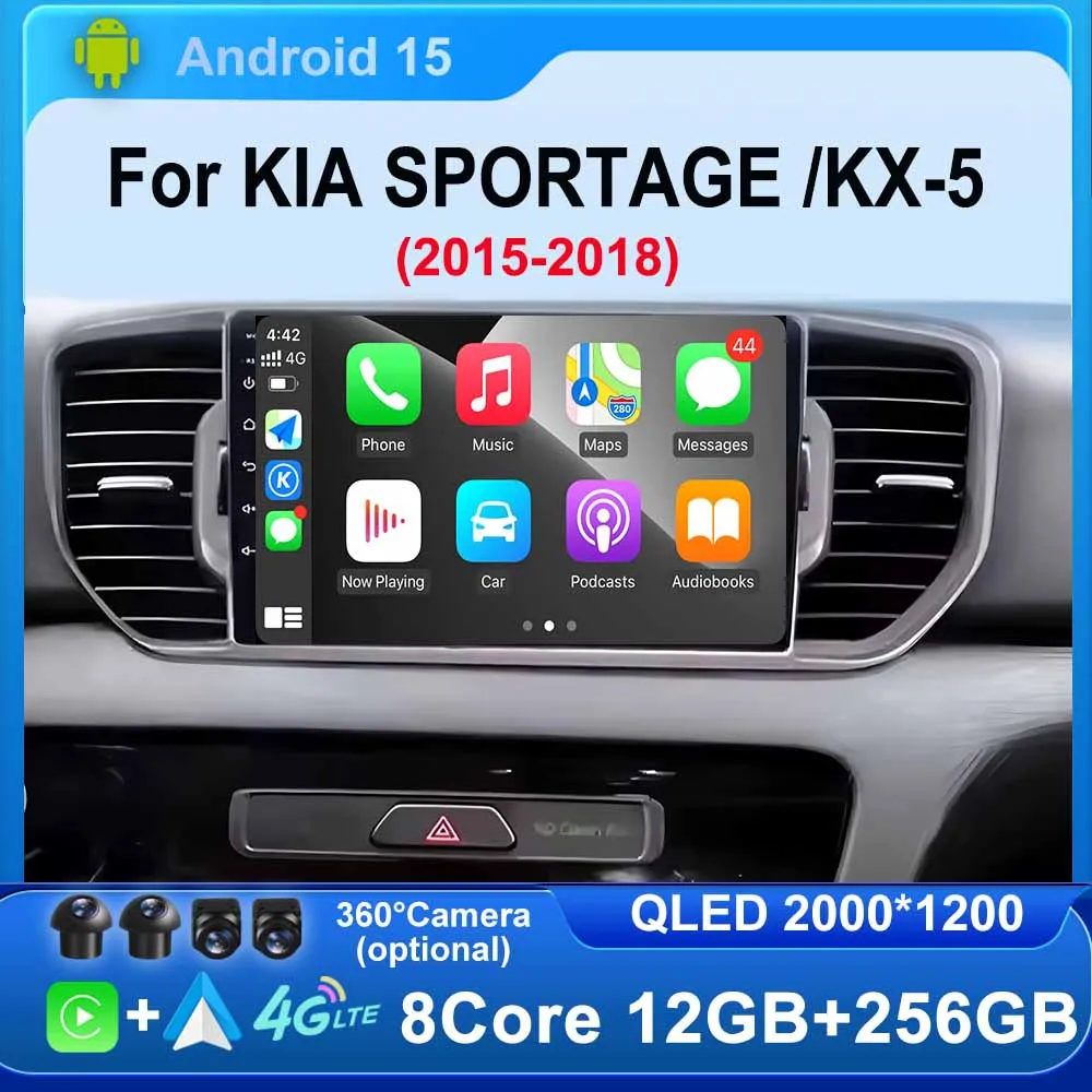 Для KIA Sportage KX-5 2015-2018 Android Auto GPS Разделенная навигационная панель Экран Беспроводной Carplay 4G WiFi DSP Стерео Bluetooth
Для KIA Sportage KX-5 2015-2018 Android Auto GPS Разделенная навигационная панель Экран Беспроводной Carplay 4G WiFi DSP Стерео Bluetooth
