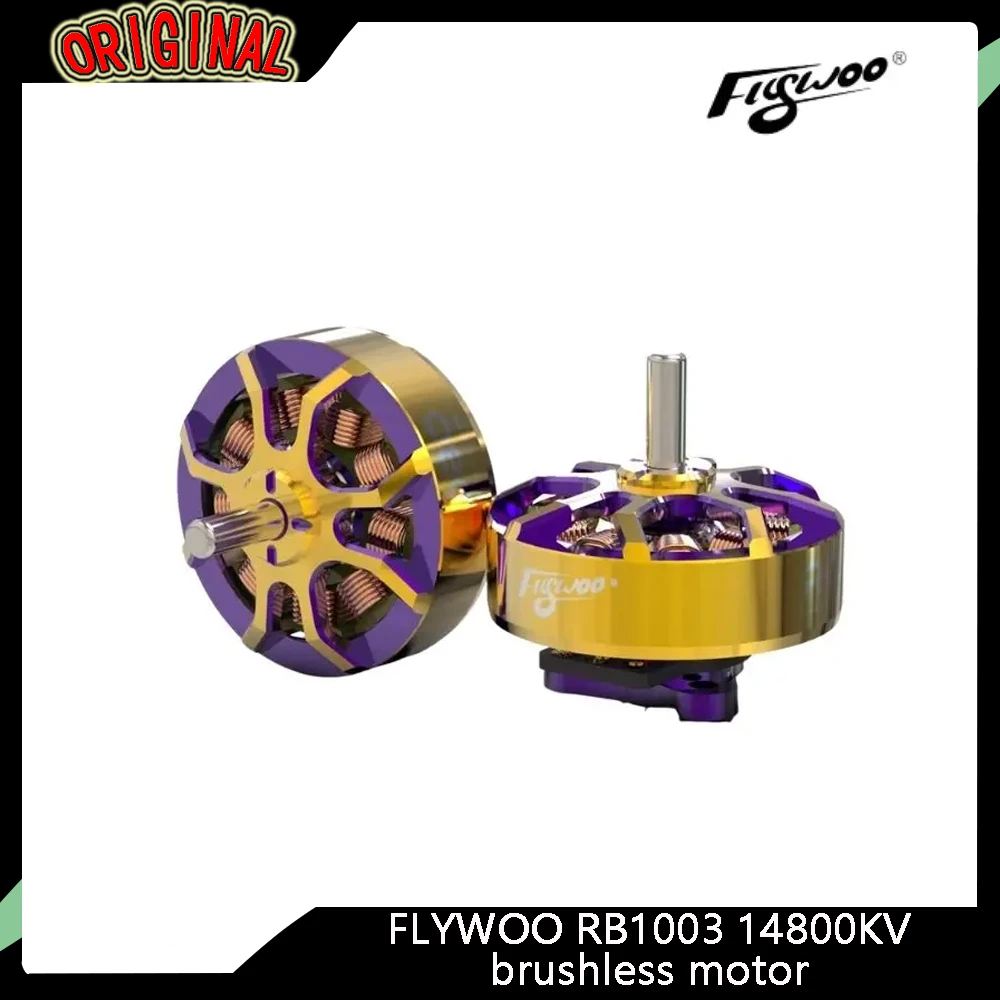 Бесщеточный двигатель Flywoo RB1003 14800KV — высокоэффективный, стабильный контроль для дронов Whoop/зубочисток 
Бесщеточный двигатель Flywoo RB1003 14800KV — высокоэффективный, стабильный контроль для дронов Whoop/зубочисток