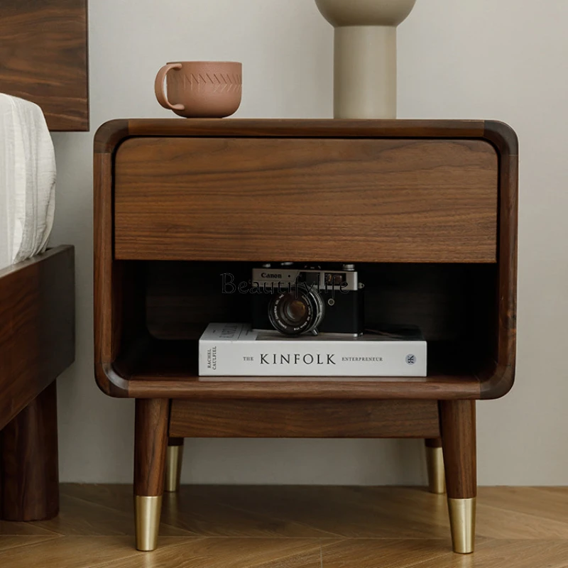 North American Black Walnut Bedside Side Cabinet Storage Cabinet Log Nordic Simple
North American Black Walnut Bedside Side Cabinet Storage Cabinet Log Nordic Simple