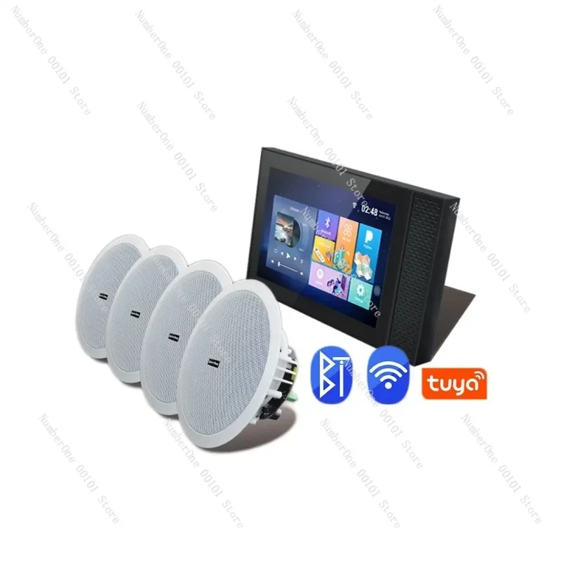 Умная домашняя аудиосистема Tuya Wi-Fi с сенсорным экраном Android 8.1, музыкальный настенный усилитель, активный стерео стерео набор потолочных динамиков Blue-tooth
Умная домашняя аудиосистема Tuya Wi-Fi с сенсорным экраном Android 8.1, музыкальный настенный усилитель, активный стерео стерео набор потолочных динамиков Blue-tooth