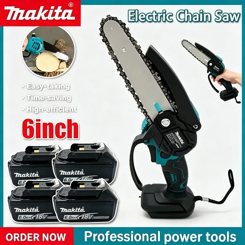 Makita Handheld Portable Garden Pruning Wood Power Tool, 6 Inch Electric Saw Wood Logging Chain saw.
Makita Handheld Portable Garden Pruning Wood Power Tool, 6 Inch Electric Saw Wood Logging Chain saw.