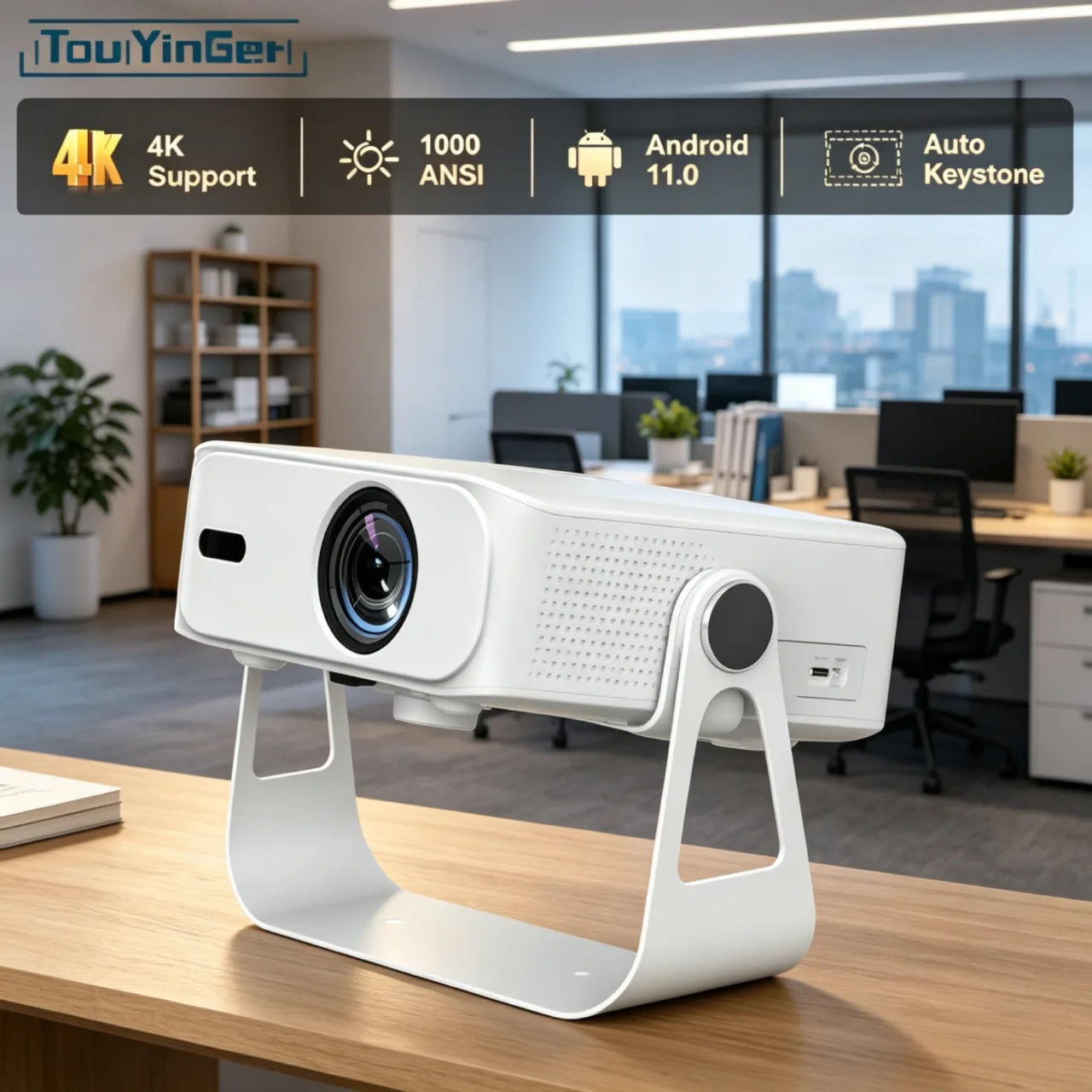 Touyinger L9W Ultra Android Edition 1000ANSI Ultra Portable Full HD Mini Projector with PTZ Smart Home Cinema
Touyinger L9W Ultra Android Edition 1000ANSI Ultra Portable Full HD Mini Projector with PTZ Smart Home Cinema