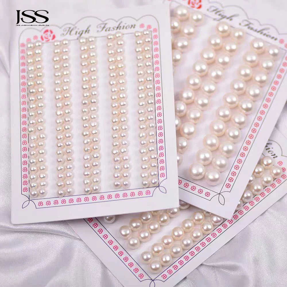 JSS High Quality 2-5A White Pearl Beads Button with Half Hole Natural Cultured Pearls for DIY Trendy Women Jewelry Making
JSS High Quality 2-5A White Pearl Beads Button with Half Hole Natural Cultured Pearls for DIY Trendy Women Jewelry Making
