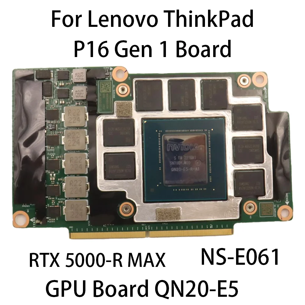 Laptop Motherboard Board For Lenovo ThinkPad P16 Gen 1 Board NS-E061 QN20-E5 RTX 5000-R FRU:5C51C94302
Laptop Motherboard Board For Lenovo ThinkPad P16 Gen 1 Board NS-E061 QN20-E5 RTX 5000-R FRU:5C51C94302