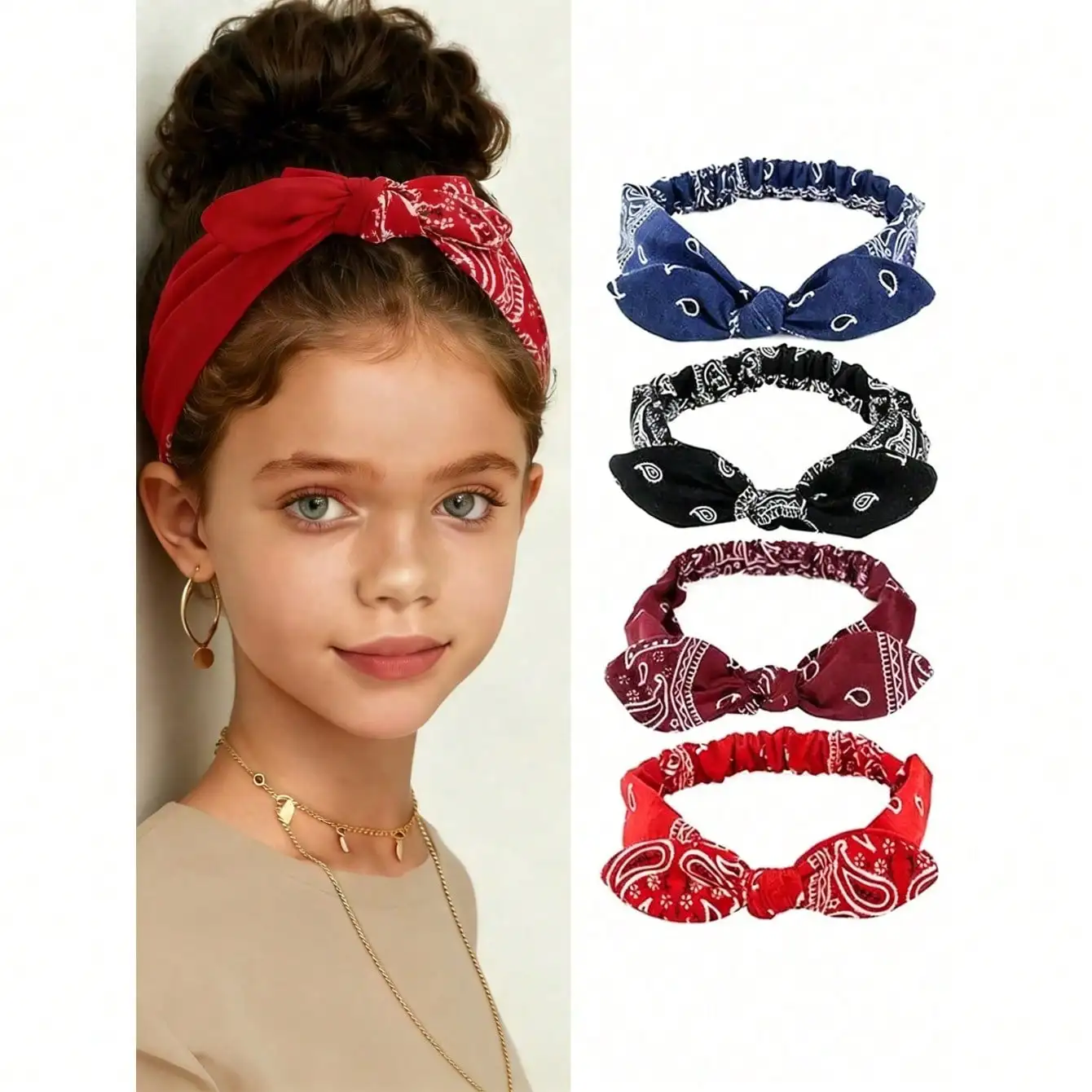 Rabbit Ear Knotted Elastic Headband Adjustable Hair Band for Women, Beach Yoga SportsHeadwear Soft Stretch Hair Accessories
Rabbit Ear Knotted Elastic Headband Adjustable Hair Band for Women, Beach Yoga SportsHeadwear Soft Stretch Hair Accessories