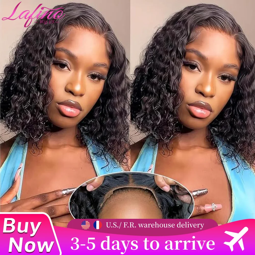 Lafino Wig Deep Water Wave Curly Bob Human Hair Wigs Natural Black Deep Wave HD Lace Front Pre Cut 4X4 Glueless Short bob Wigs
Lafino Wig Deep Water Wave Curly Bob Human Hair Wigs Natural Black Deep Wave HD Lace Front Pre Cut 4X4 Glueless Short bob Wigs