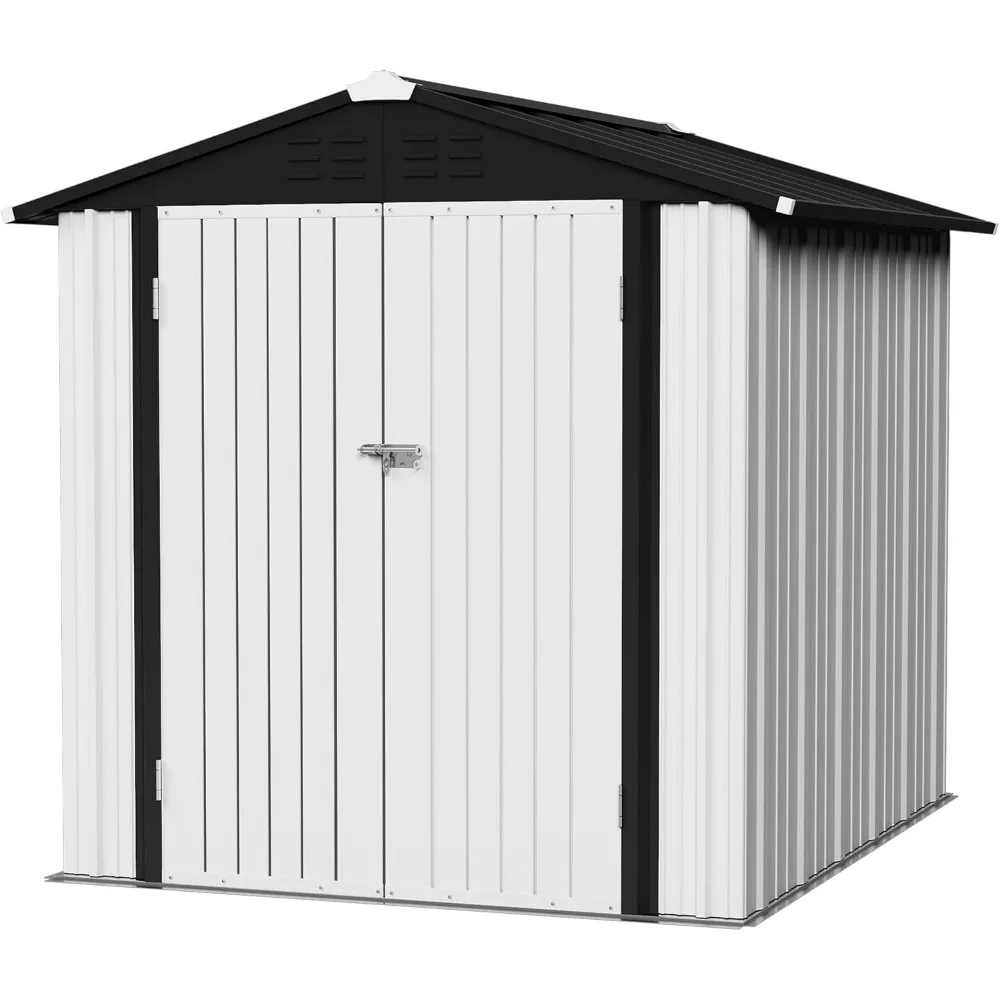 6x8 FT Storage Shed Waterproof Metal Garden Shed with Lockable Door Utility Tool Shed Outdoor Storage for Backyard, Pat
6x8 FT Storage Shed Waterproof Metal Garden Shed with Lockable Door Utility Tool Shed Outdoor Storage for Backyard, Pat