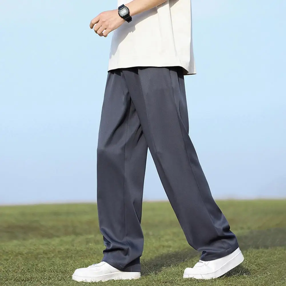 Everyday Wear Men Pants Japanese Style Wide Leg Men's Sweatpants with Side Pockets for Gym Training Jogging Elastic Waist Solid
Everyday Wear Men Pants Japanese Style Wide Leg Men's Sweatpants with Side Pockets for Gym Training Jogging Elastic Waist Solid