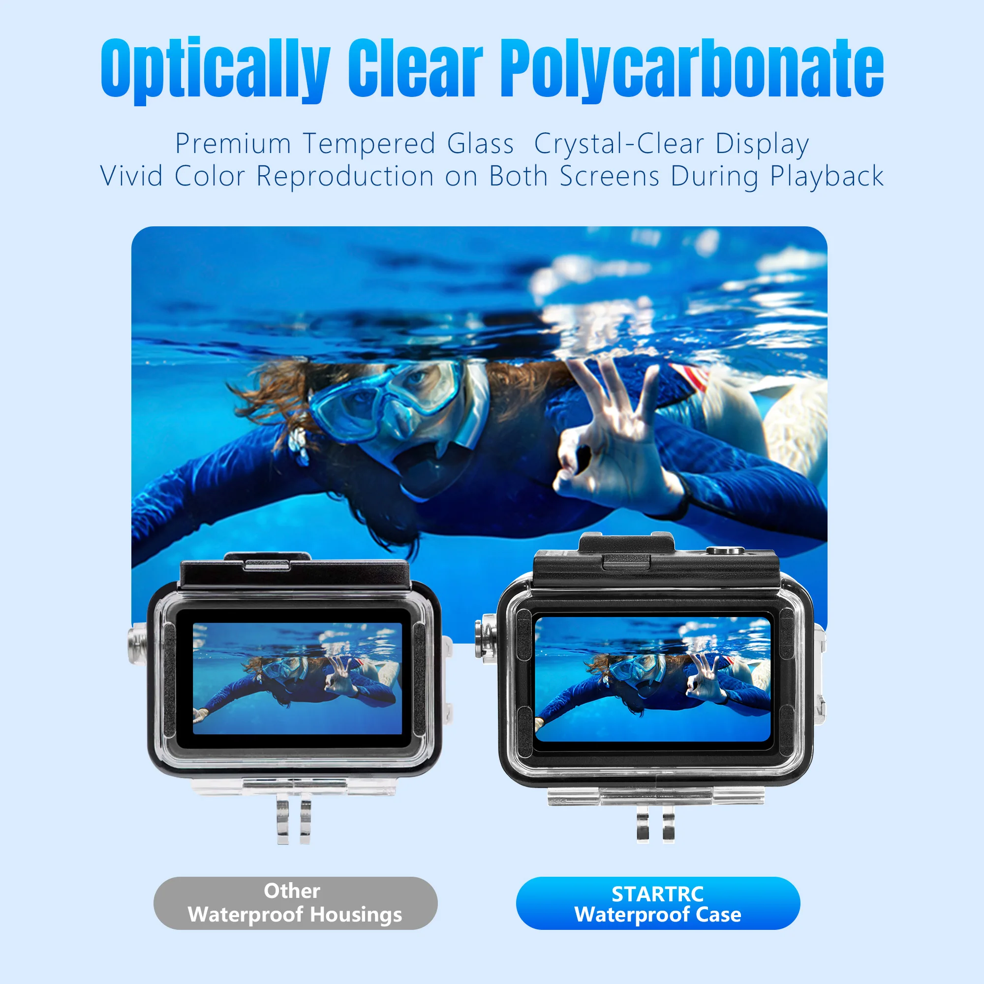Underwater Diving 40M/131FT Housing Cover Anti-Fog Shell Waterproof Dive Case For DJI Action 5 Pro/4/3 Camera Accessories
Underwater Diving 40M/131FT Housing Cover Anti-Fog Shell Waterproof Dive Case For DJI Action 5 Pro/4/3 Camera Accessories