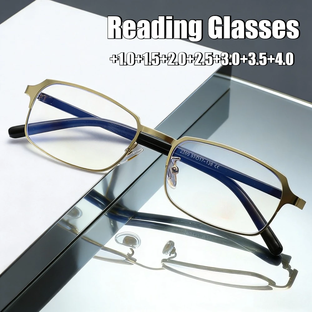 New Fashionable Reading Glasses Business Reading Glasses Unisex High-Definition Blue Light Blocking Glasses for Farsightedness
New Fashionable Reading Glasses Business Reading Glasses Unisex High-Definition Blue Light Blocking Glasses for Farsightedness