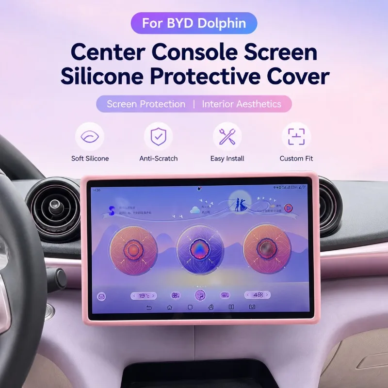 For BYD Dolphin 12.8 Inch Center Screen Protector Frame Silicone Rearview Mirror Cover Car Interior Moulding Accessories
For BYD Dolphin 12.8 Inch Center Screen Protector Frame Silicone Rearview Mirror Cover Car Interior Moulding Accessories