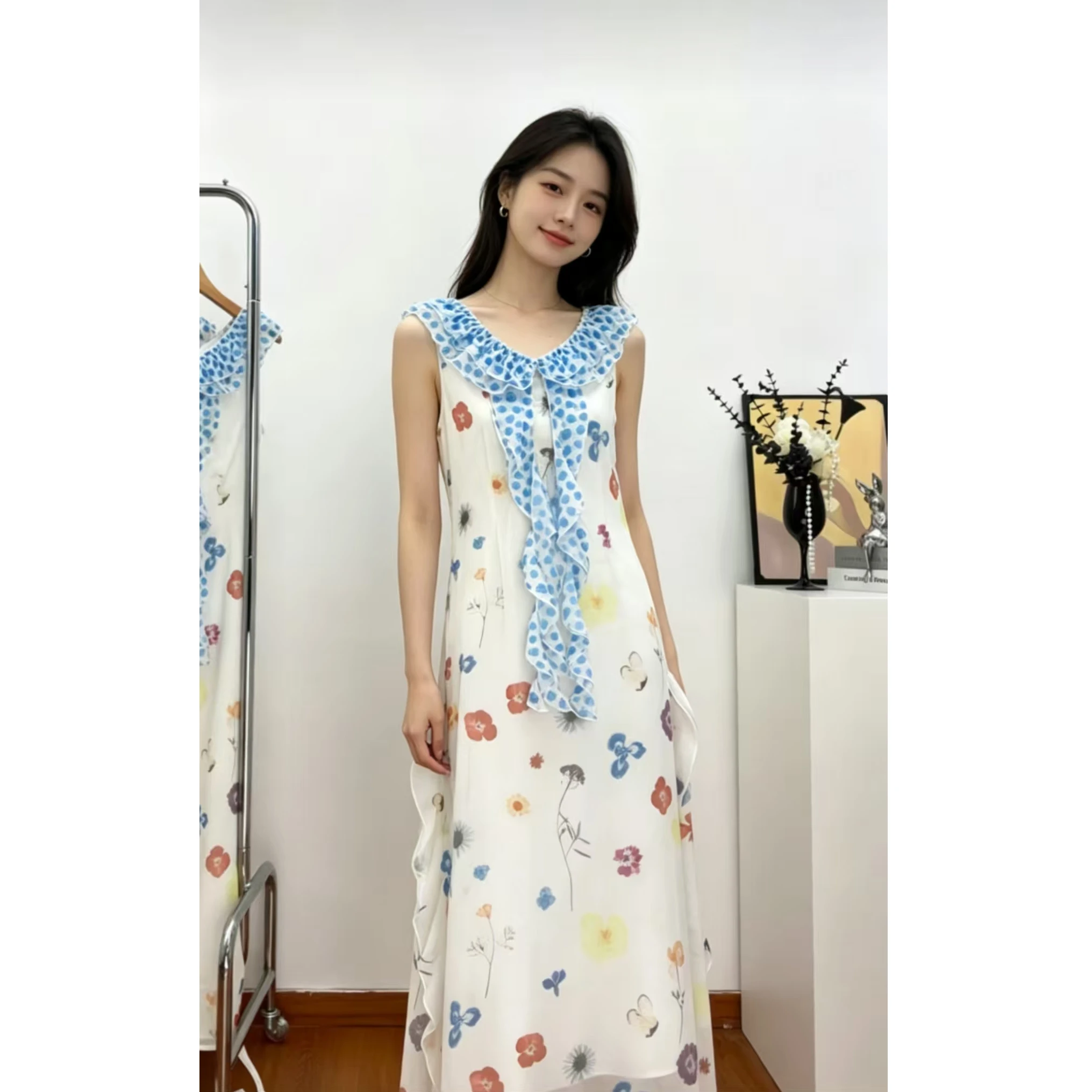 Pure Desire Floral Lace Hem Dress Summer New High-End Sensation Dopaamine Holiday Wrap around Long Skirt Korean Style High Wa...
Pure Desire Floral Lace Hem Dress Summer New High-End Sensation Dopaamine Holiday Wrap around Long Skirt Korean Style High Wa...