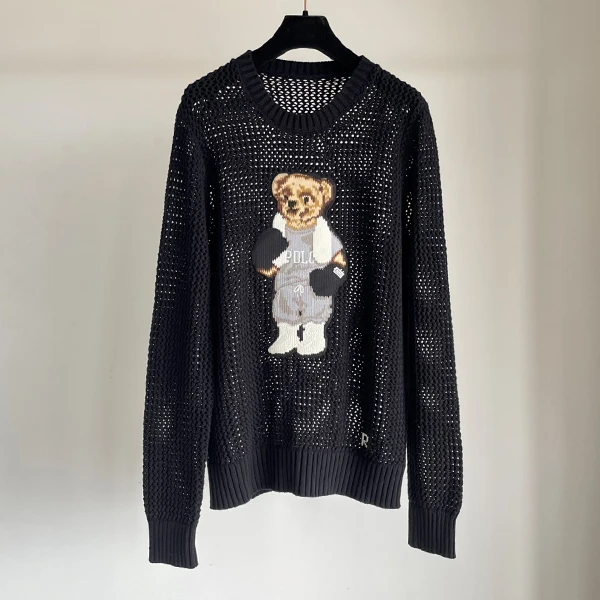 Autumn Winter Cotton Knitted Long Sve round Ne Pullover Loose Fit Base Layer Top for Women Cartoon Bear Hollow Design
Autumn Winter Cotton Knitted Long Sve round Ne Pullover Loose Fit Base Layer Top for Women Cartoon Bear Hollow Design
