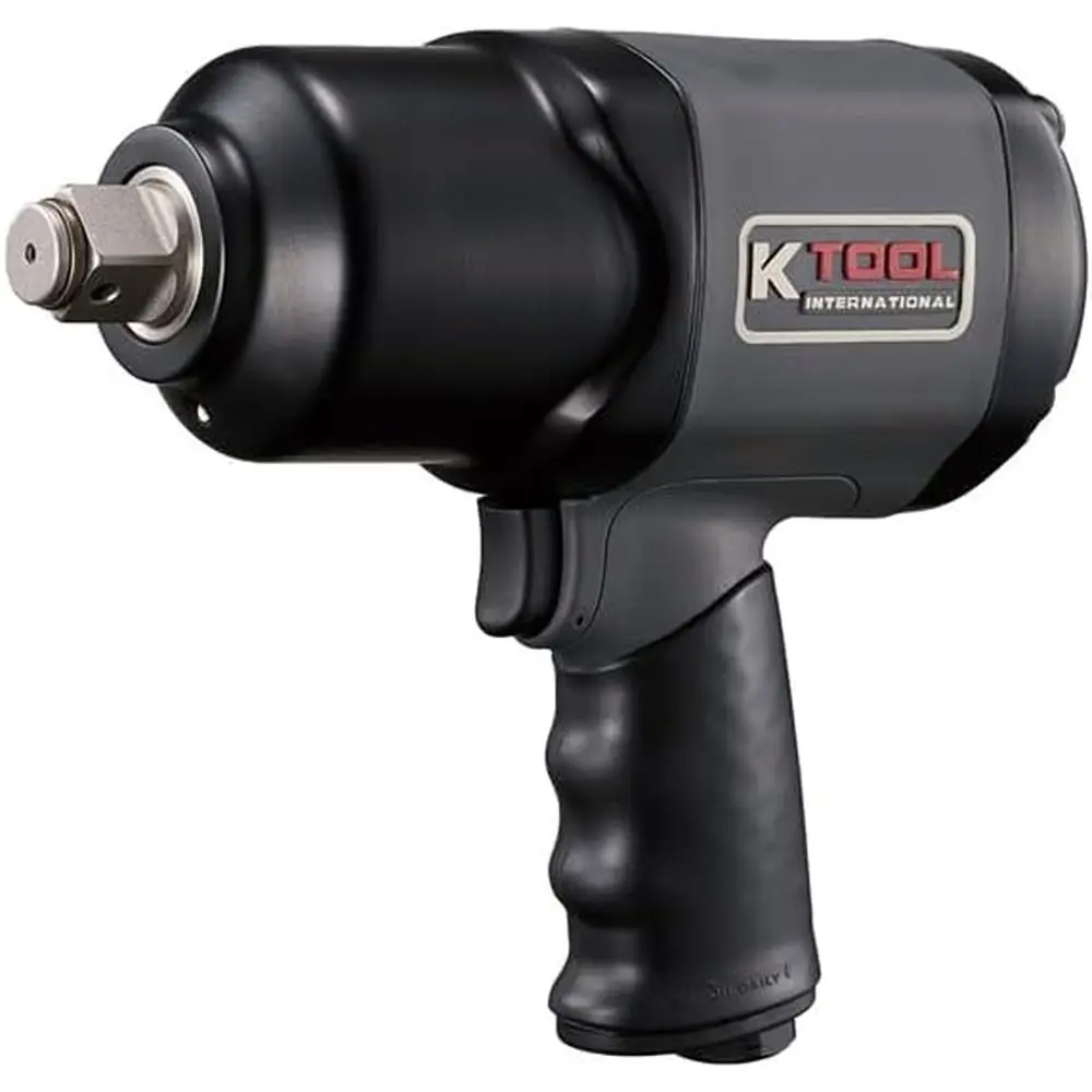 1 Inch Drive Air Impact Wrench, 2400 ft-lb Torque, 7-Vane Motor, Variable Trigger, Exhaust for Heavy Duty Applications
1 Inch Drive Air Impact Wrench, 2400 ft-lb Torque, 7-Vane Motor, Variable Trigger, Exhaust for Heavy Duty Applications