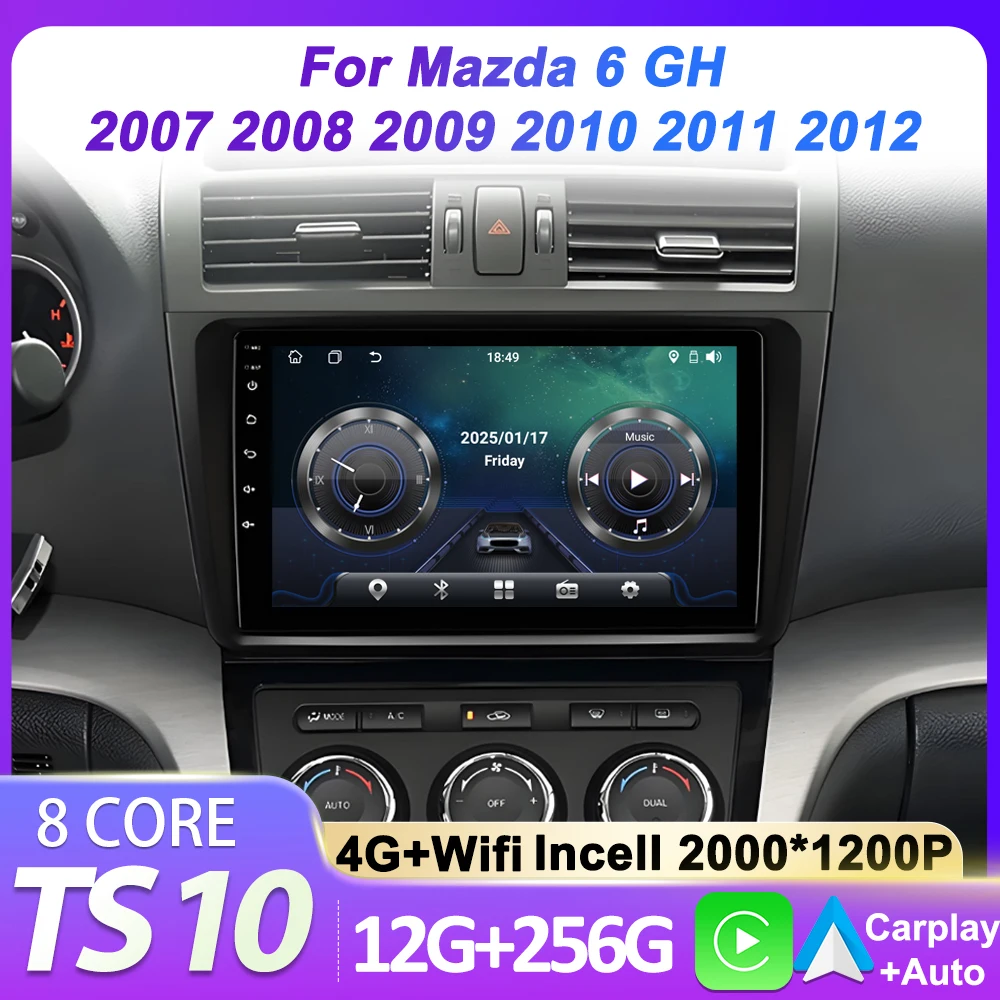 Car Multimedia Video Player Stereo Head Unit For Mazda 6 GH 2007 2008 2009 2010 2011 2012 8 Core GPS Navigation 5G Wifi RDS
Car Multimedia Video Player Stereo Head Unit For Mazda 6 GH 2007 2008 2009 2010 2011 2012 8 Core GPS Navigation 5G Wifi RDS