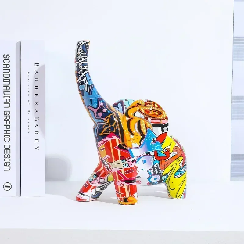 Art Simple Creativity Color Animal Abstract Elephant Decoration Study Bedroom Living Room Decoration Resin Crafts Modern
Art Simple Creativity Color Animal Abstract Elephant Decoration Study Bedroom Living Room Decoration Resin Crafts Modern
