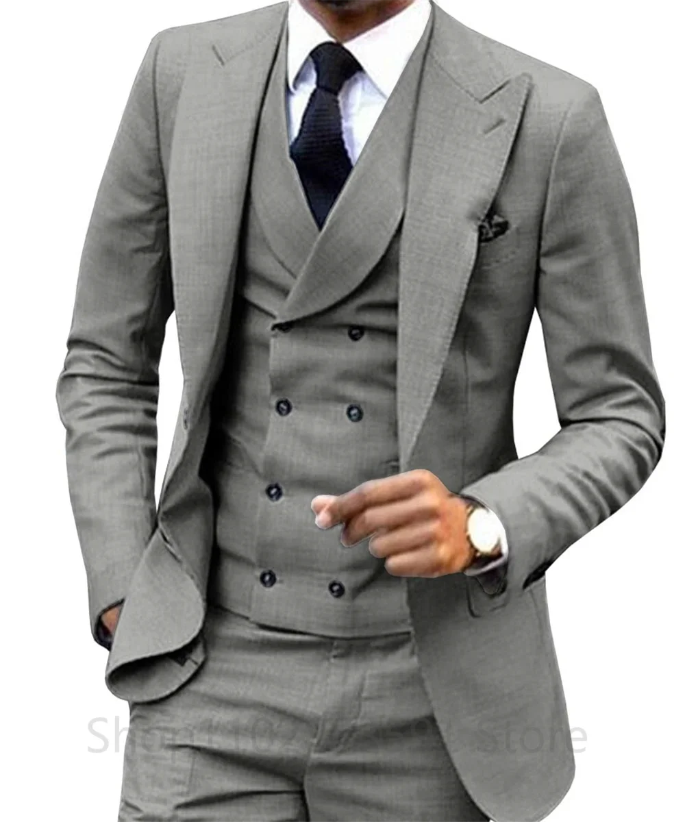 Men Wedding Suit Prom Dress 3 Piece Jacket+Pants+Vest Business Men Suit Set Slim Fit Groom Tuxedo Male Blazer British Style
Men Wedding Suit Prom Dress 3 Piece Jacket+Pants+Vest Business Men Suit Set Slim Fit Groom Tuxedo Male Blazer British Style
