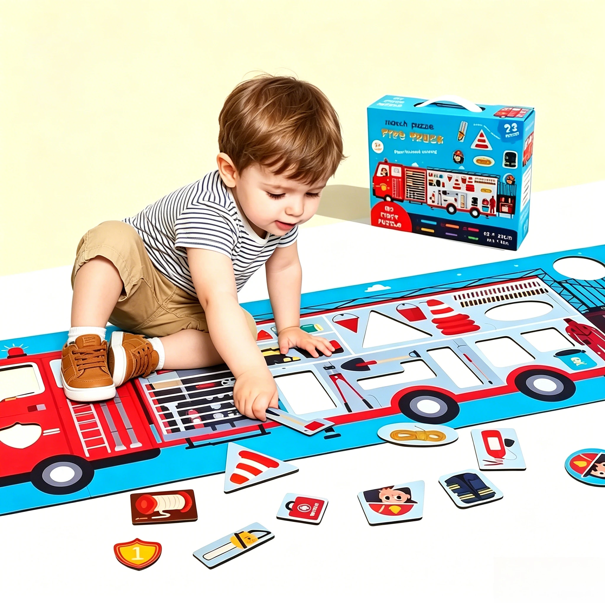 Jumbo Floor Puzzle Vehicle-Themed Jigsaw Puzzle for Preschoolers & Kids Giant Floor Jigsaw Fire Truck Rescue Transportation Gift
Jumbo Floor Puzzle Vehicle-Themed Jigsaw Puzzle for Preschoolers & Kids Giant Floor Jigsaw Fire Truck Rescue Transportation Gift