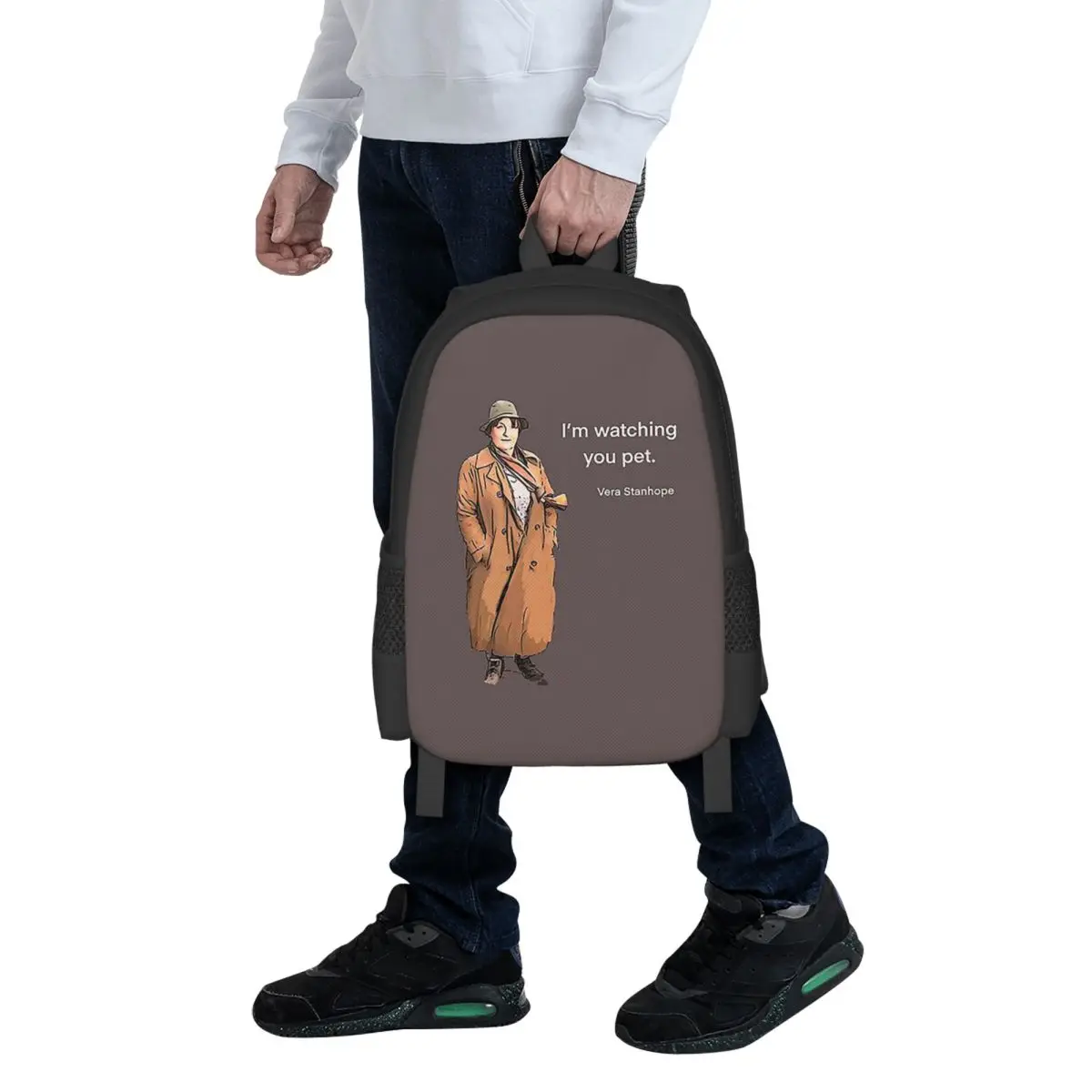DCI Vera Stanhope I'm Watching You Pet. Student Backpack School Bag Hiking Travel Daypack for Fashion Bookbag Shoulder Bags
DCI Vera Stanhope I'm Watching You Pet. Student Backpack School Bag Hiking Travel Daypack for Fashion Bookbag Shoulder Bags