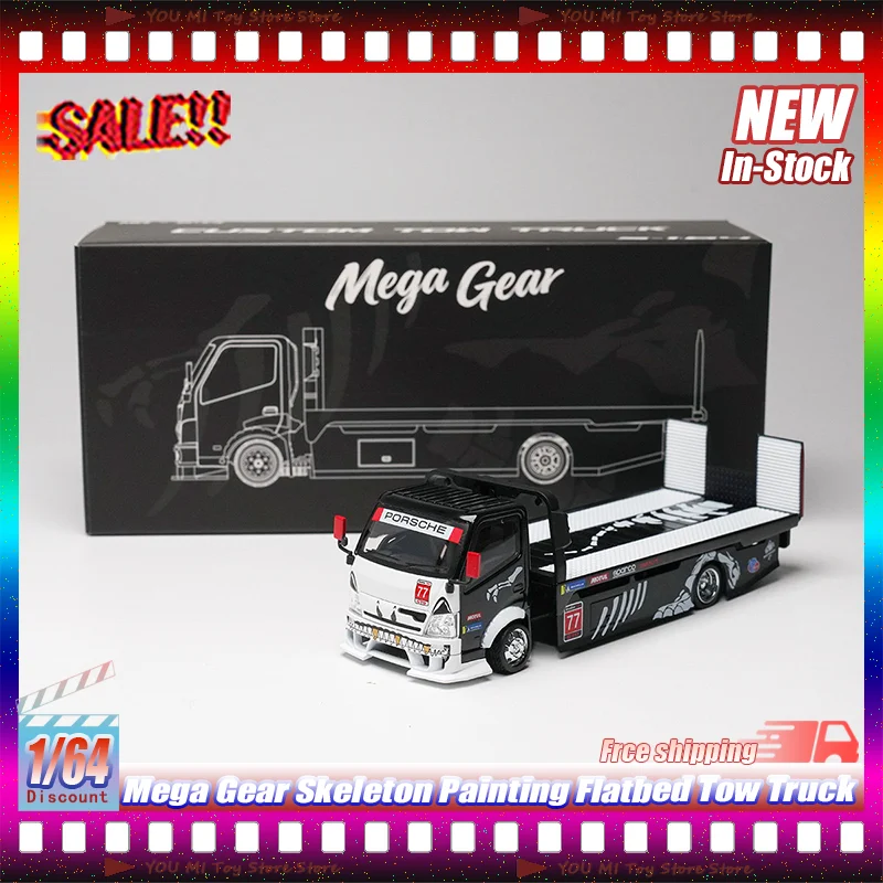 In Stock Mega Gear Skeleton Painting 1:64 Alloy Flatbed Tow Truck Model Full Landing Flatbed Collectible For Car Enthusiasts Toy
In Stock Mega Gear Skeleton Painting 1:64 Alloy Flatbed Tow Truck Model Full Landing Flatbed Collectible For Car Enthusiasts Toy