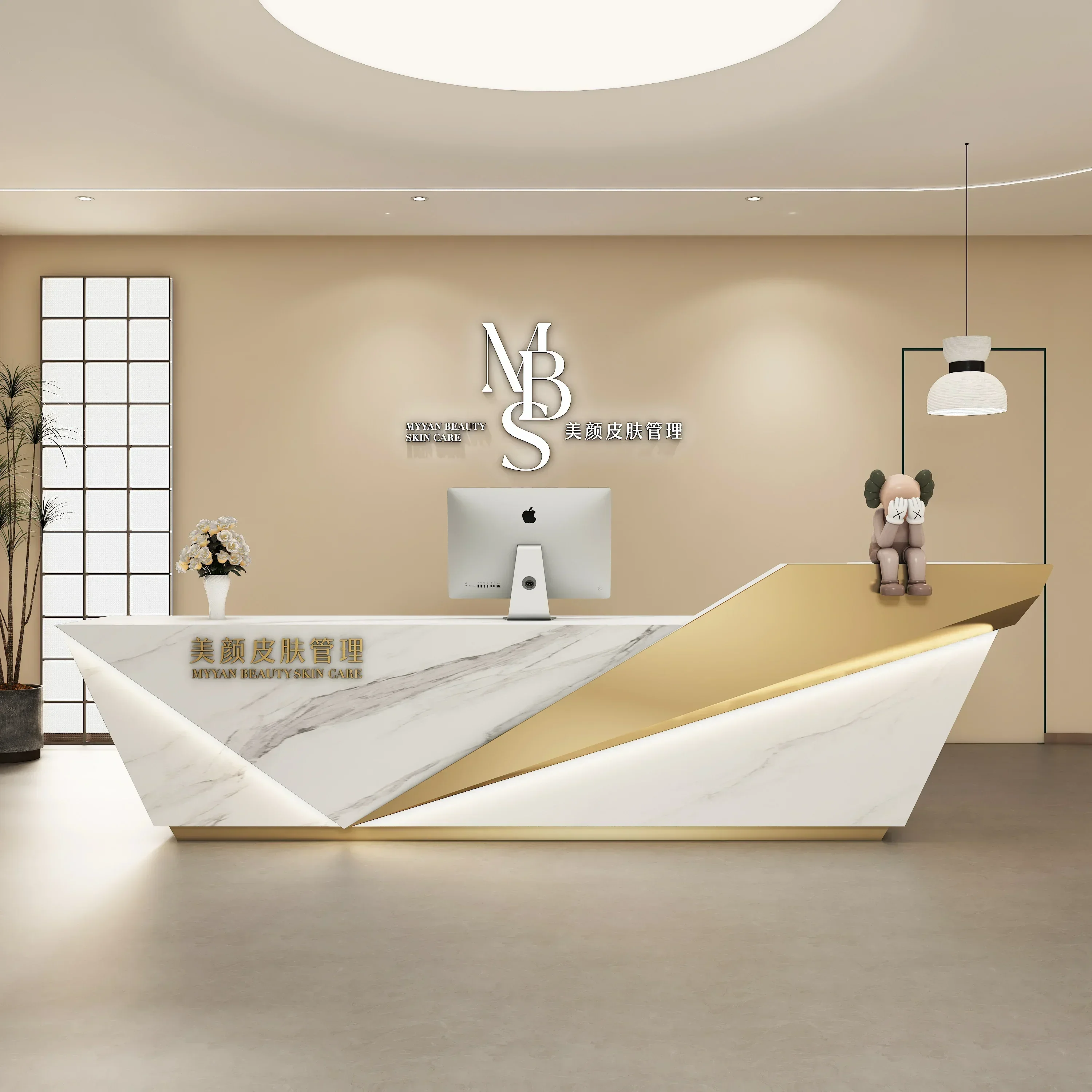 Company front desk reception desk training institution beauty salon simple atmosphere stainless steel cashier bar
Company front desk reception desk training institution beauty salon simple atmosphere stainless steel cashier bar