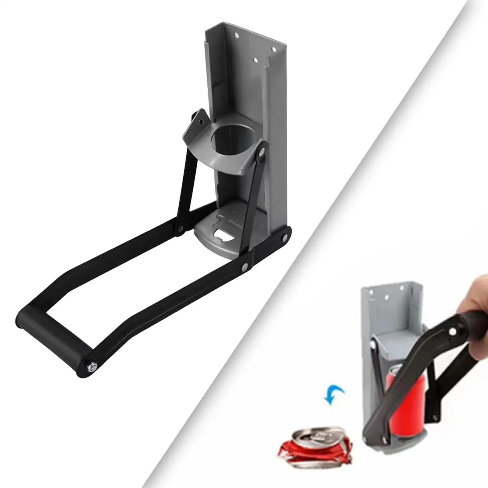 Bottle Crusher Steel Hand Tool Kitchen Utensil Portable Can Crusher for Industrial Aluminum Cans Dining Room Restaurant Hotel
Bottle Crusher Steel Hand Tool Kitchen Utensil Portable Can Crusher for Industrial Aluminum Cans Dining Room Restaurant Hotel