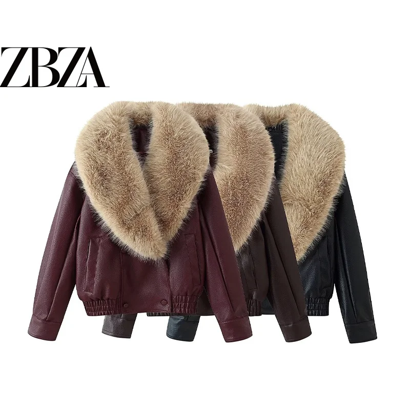 Loose Pure Color Coat Jacket for Women with Fur Collar Commuter Style Versatile ZR Fashion Polyester Short Outerwear
Loose Pure Color Coat Jacket for Women with Fur Collar Commuter Style Versatile ZR Fashion Polyester Short Outerwear