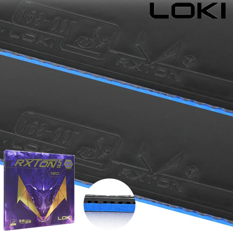 New LOKI RXTON 5 NEO Table Tennis Rubber Sheet with Custom Blue Sponge Tacky Pimples-in Pre-Tuned Ping Pong Rubber ITTF Approved
New LOKI RXTON 5 NEO Table Tennis Rubber Sheet with Custom Blue Sponge Tacky Pimples-in Pre-Tuned Ping Pong Rubber ITTF Approved