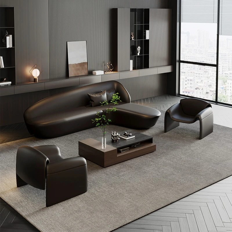 Italian minimalist leather sofa for business receptions, office meetings, hotels, and modern luxury living rooms (new model)
Italian minimalist leather sofa for business receptions, office meetings, hotels, and modern luxury living rooms (new model)