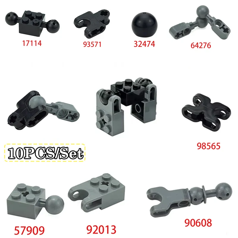 Детали для строительных блоков MOC Technology 32474, шариковый разъем 92013/57909/17114/64276/93571/90608, сменный аксессуар для игрушек, кирпичей
Детали для строительных блоков MOC Technology 32474, шариковый разъем 92013/57909/17114/64276/93571/90608, сменный аксессуар для игрушек, кирпичей