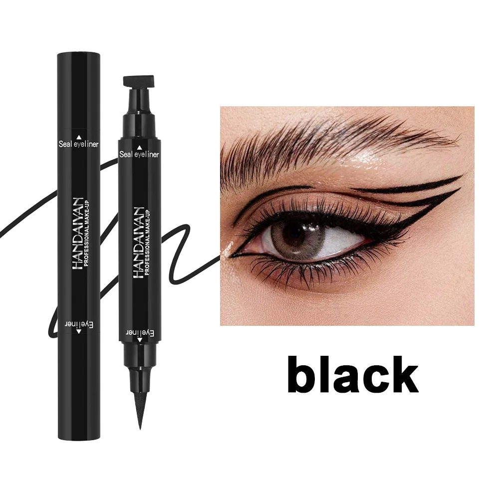 Dual Ended Triangle Eyeliner Stamp Waterproof Smudge Proof Quick Dry Liquid Eyeliner Pen Colorful Long Lasting Makeup
Dual Ended Triangle Eyeliner Stamp Waterproof Smudge Proof Quick Dry Liquid Eyeliner Pen Colorful Long Lasting Makeup