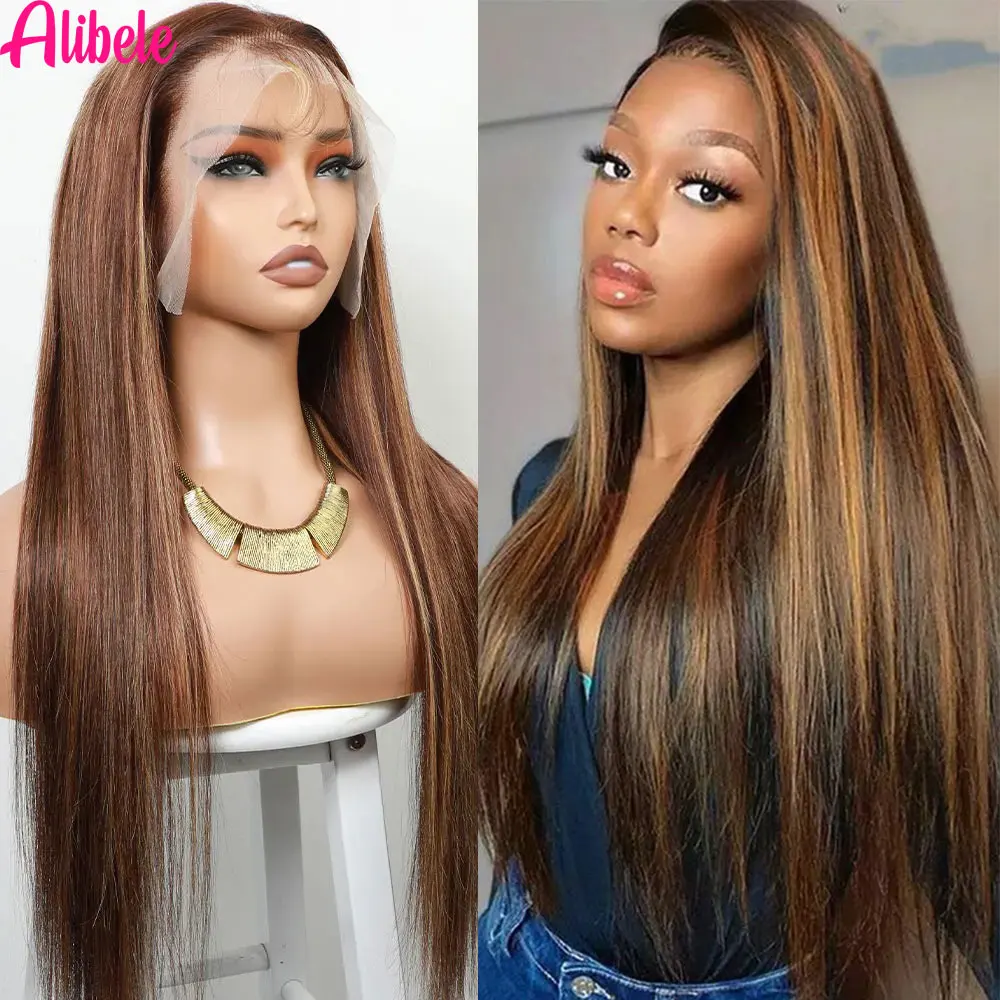 Highlight Wig Ombre Honey Blonde Brown Wig 12A Alibele Hair 13x4 Lace Frontal Wig P4/27 Colored Wigs For Women Transparent Lace
Highlight Wig Ombre Honey Blonde Brown Wig 12A Alibele Hair 13x4 Lace Frontal Wig P4/27 Colored Wigs For Women Transparent Lace