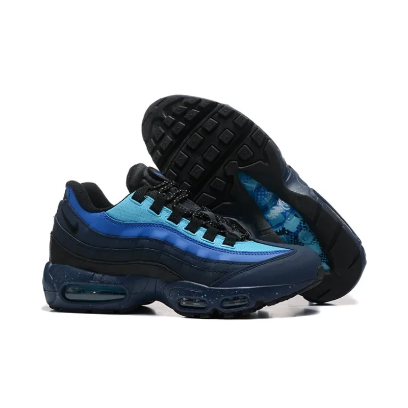Nike Air Max 95, черные, синие, противоскользящие, амортизирующие, на низкой воздушной подушке, спортивные мужские кроссовки для бега на открытом воздухе, уличные кроссовки
Nike Air Max 95, черные, синие, противоскользящие, амортизирующие, на низкой воздушной подушке, спортивные мужские кроссовки для бега на открытом воздухе, уличные кроссовки