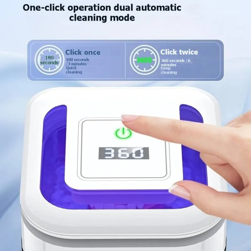 Ультразвуковой очиститель для зубных протезов ABZL Mini с несколькими режимами работы, вилка стандарта ЕС, цифровой дисплей в комплекте
Ультразвуковой очиститель для зубных протезов ABZL Mini с несколькими режимами работы, вилка стандарта ЕС, цифровой дисплей в комплекте