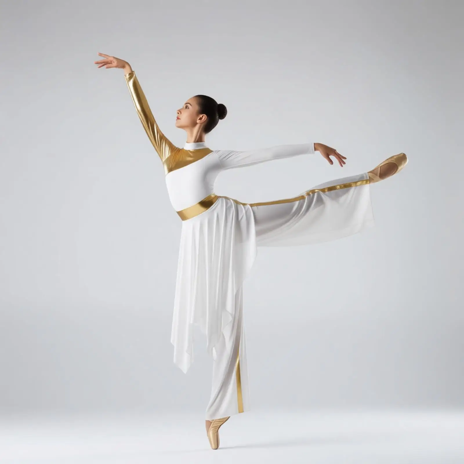 Women Modern Lyrical Liturgical Praise Dance Outfit Long Sleeve Dress with Pants Outfits Church Choir Worship Dancewear Costume
Women Modern Lyrical Liturgical Praise Dance Outfit Long Sleeve Dress with Pants Outfits Church Choir Worship Dancewear Costume