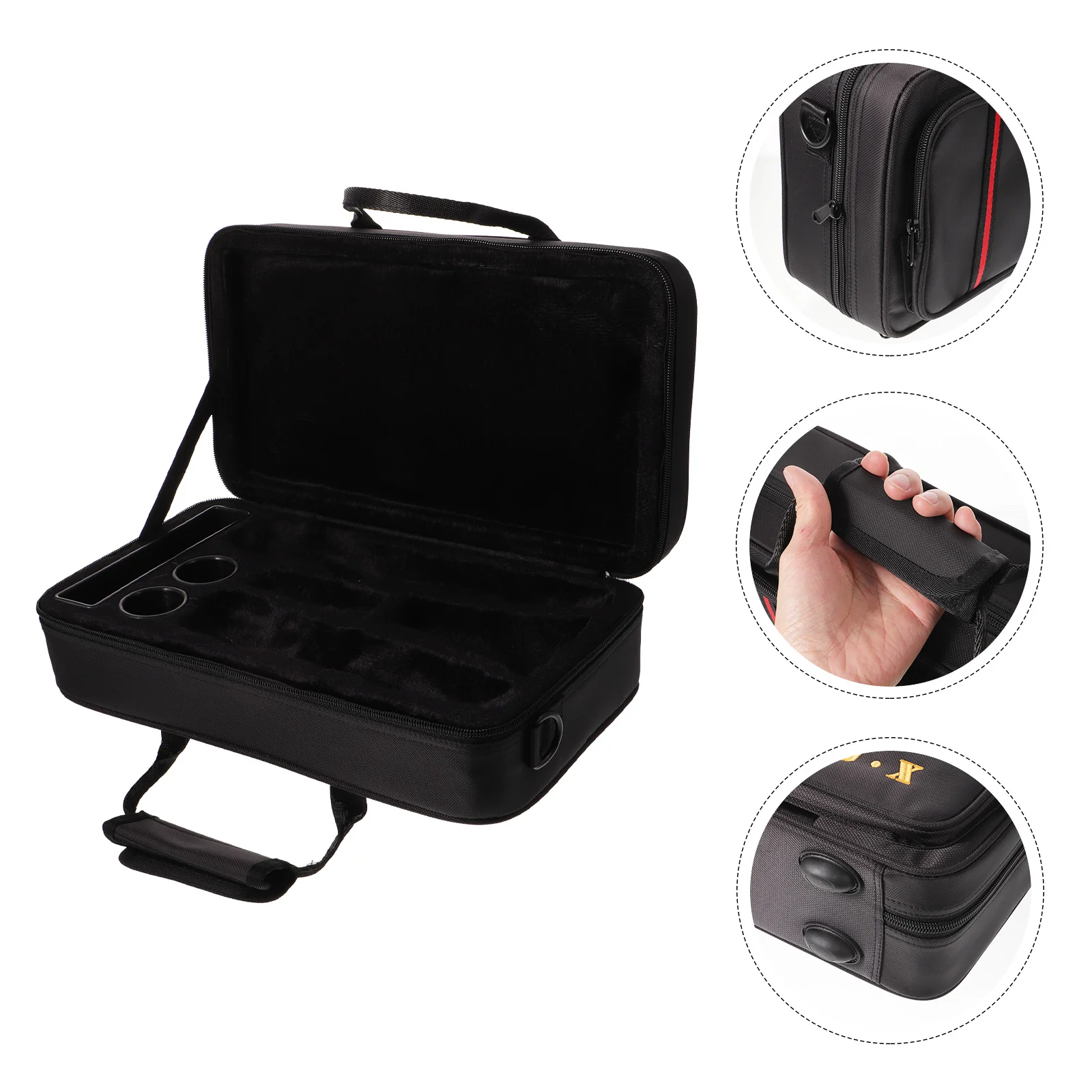 Black Backpack Instrument Clarinet for Double Strap Holder Anti-stress Music Case Supplies
Black Backpack Instrument Clarinet for Double Strap Holder Anti-stress Music Case Supplies