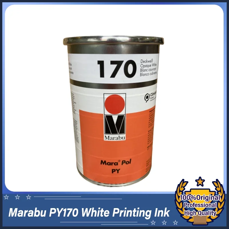 Marabu PY170 White Ink for PP, PE, and Metal - High-End Silk and Pad Printing Ink
Marabu PY170 White Ink for PP, PE, and Metal - High-End Silk and Pad Printing Ink