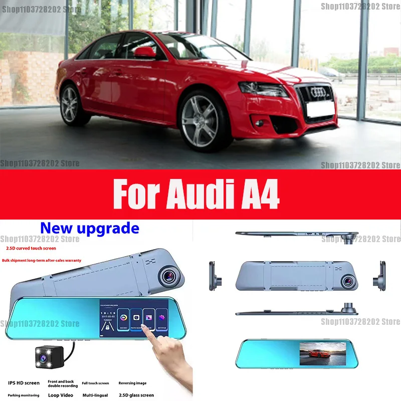 For AUDI A4 Carplay Android Auto GPS Dash Cam AUX FM Radio Dashcam Car Camera Stream RearView Mirror Drive Recorder
For AUDI A4 Carplay Android Auto GPS Dash Cam AUX FM Radio Dashcam Car Camera Stream RearView Mirror Drive Recorder